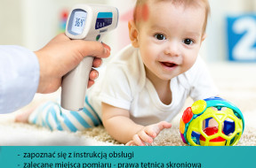 bezdotykowy termometr - temperatura dziecka